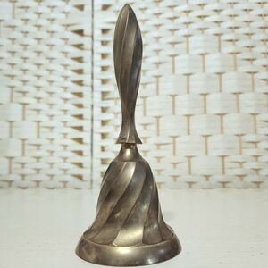 Vintage Solid Brass Bell  7.5" Tall
